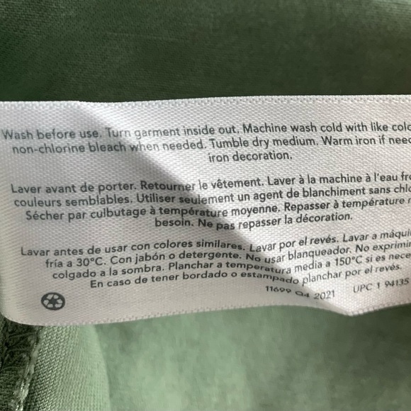 Oshkosh Girls Size 14 Button Front Shirt Shacket Jacket Embroidered Butterfly - Picture 12 of 12